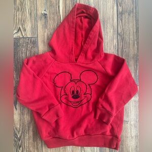 Mickey Mouse Toddler Hoodie-3t Red
